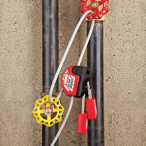 可調節纜繩鎖使用圖