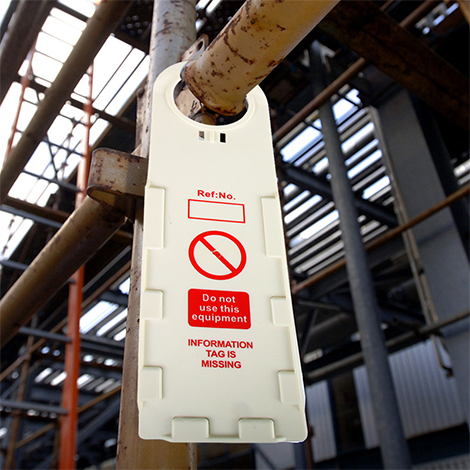 腳手架掛牌掛架使用圖